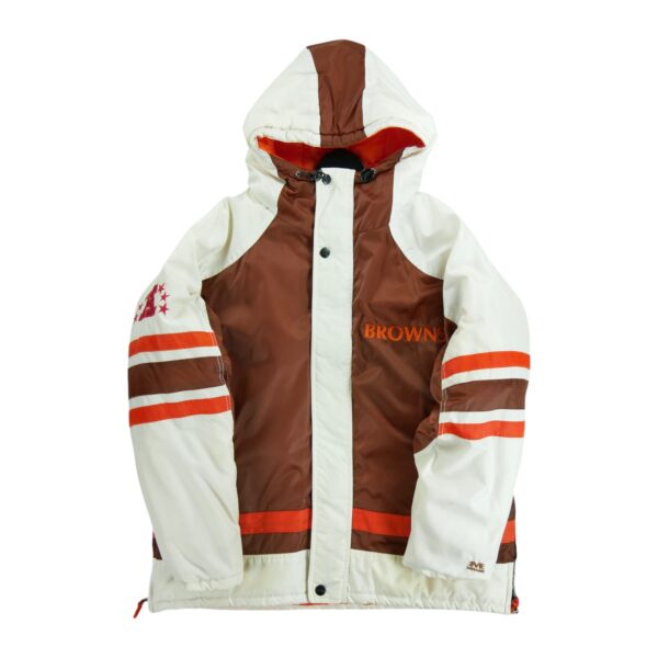 Blouson homme manches longues marron NFL Col Montant Equipe Cleveland Browns QWE2193