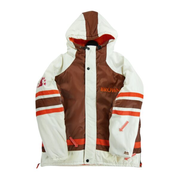 Blouson homme manches longues marron NFL Col Montant Equipe Cleveland Browns QWE2193