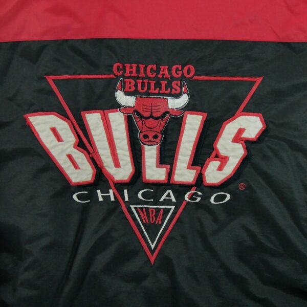 Blouson homme manches longues noir Logo 7 Motif imprime Col Rond Equipe Chicago Bulls QWE2412