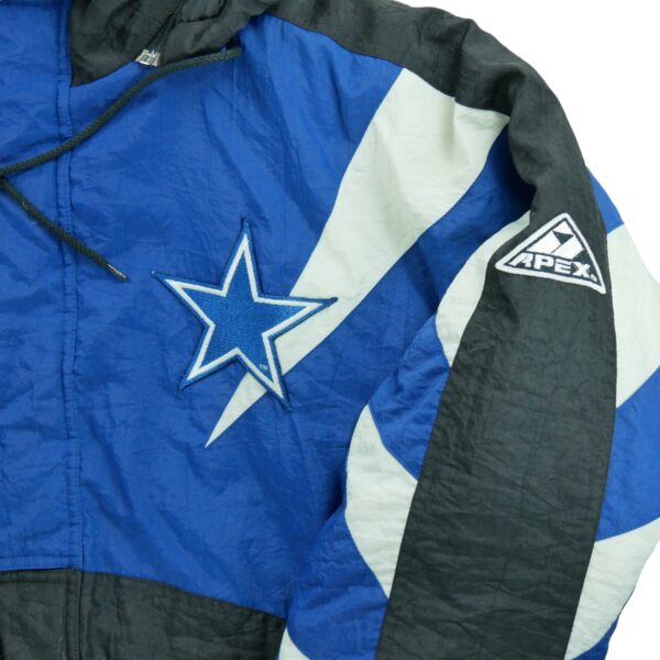 Blouson homme manches longues noir NFL Team Apparel Col Montant Equipe Dallas Cowboys QWE0328