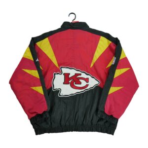 Blouson homme manches longues noir NFL Team Apparel Col Montant Equipe Kansas City Chiefs QWE2063