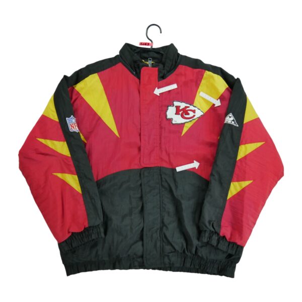 Blouson homme manches longues noir NFL Team Apparel Col Montant Equipe Kansas City Chiefs QWE2063