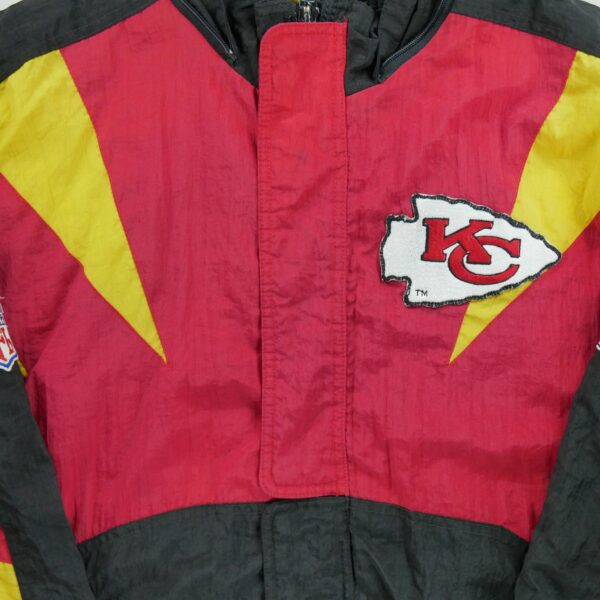 Blouson homme manches longues noir NFL Team Apparel Col Montant Equipe Kansas City Chiefs QWE2063