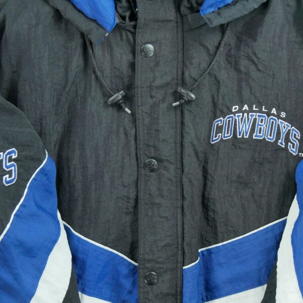 Blouson homme manches longues noir Starter Col Montant Equipe Dallas Cowboys QWE1329