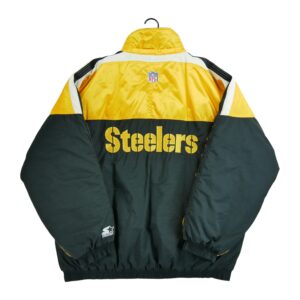 Blouson homme manches longues noir Starter Col Montant Equipe Pittsburgh Steelers QWE1007