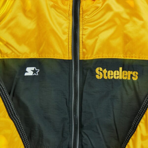 Blouson homme manches longues noir Starter Col Montant Equipe Pittsburgh Steelers QWE1007