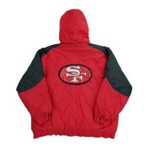 Blouson homme manches longues rouge Logo 7 Col Montant Equipe San Francisco 49ers QWE0475