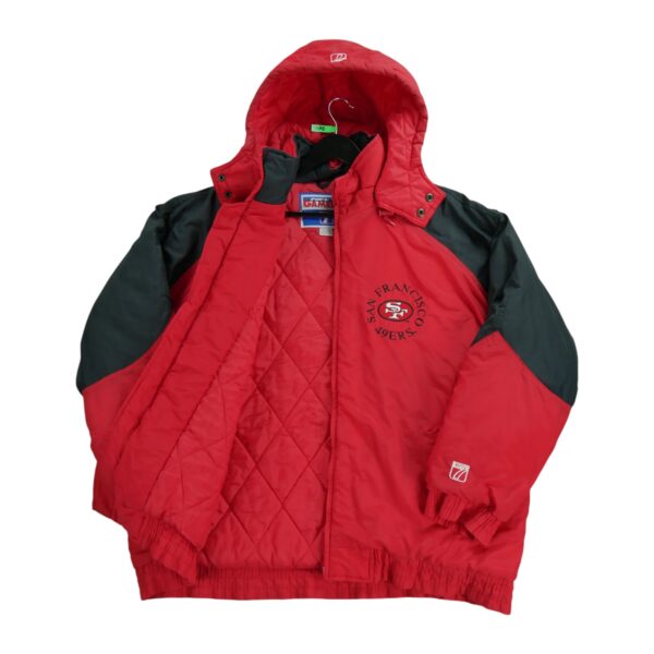 Blouson homme manches longues rouge Logo 7 Col Montant Equipe San Francisco 49ers QWE0475