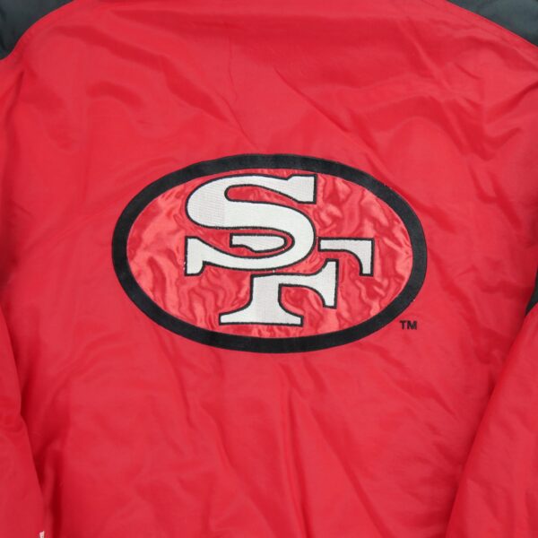 Blouson homme manches longues rouge Logo 7 Col Montant Equipe San Francisco 49ers QWE0475