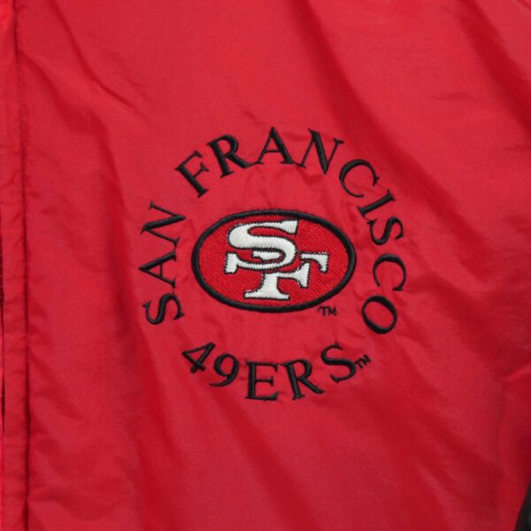 Blouson homme manches longues rouge Logo 7 Col Montant Equipe San Francisco 49ers QWE0475