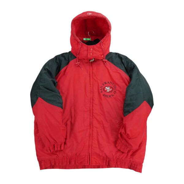 Blouson homme manches longues rouge Logo 7 Col Montant Equipe San Francisco 49ers QWE0475