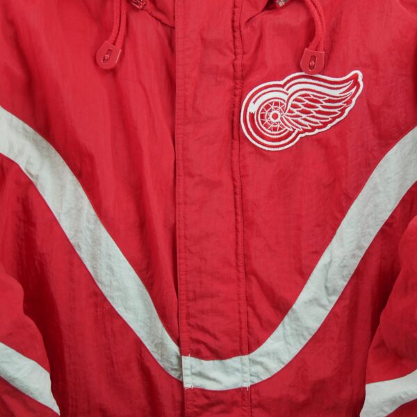 Blouson homme manches longues rouge NHL Col Montant Equipe Detroit Red Wings QWE0076