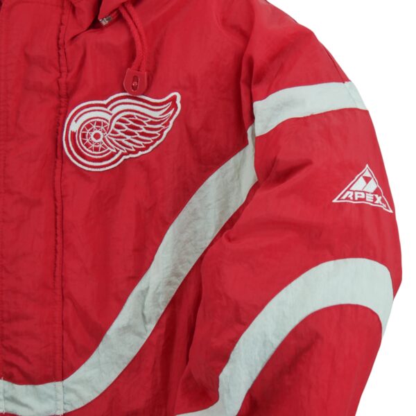 Blouson homme manches longues rouge NHL Col Montant Equipe Detroit Red Wings QWE0076