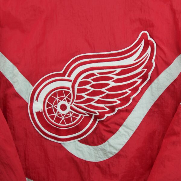 Blouson homme manches longues rouge NHL Col Montant Equipe Detroit Red Wings QWE0076