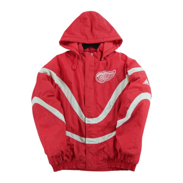 Blouson homme manches longues rouge NHL Col Montant Equipe Detroit Red Wings QWE0076