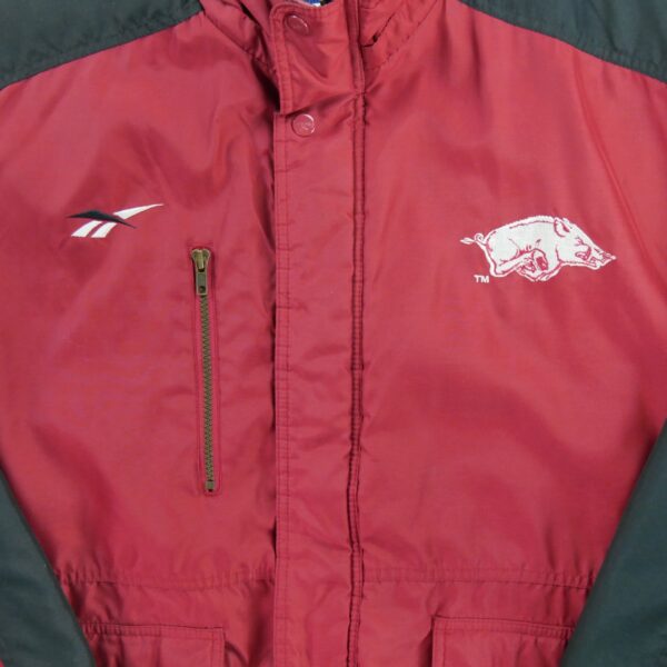 Blouson homme manches longues rouge Reebok Col Montant Equipe Arkansas QWE2321