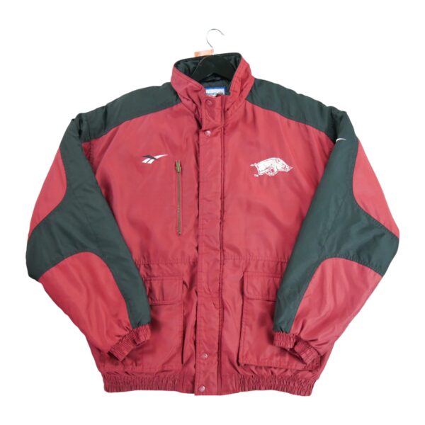 Blouson homme manches longues rouge Reebok Col Montant Equipe Arkansas QWE2321