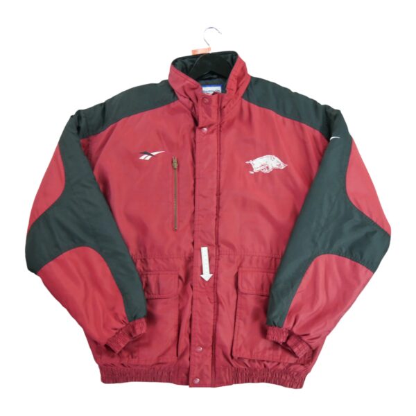 Blouson homme manches longues rouge Reebok Col Montant Equipe Arkansas QWE2321