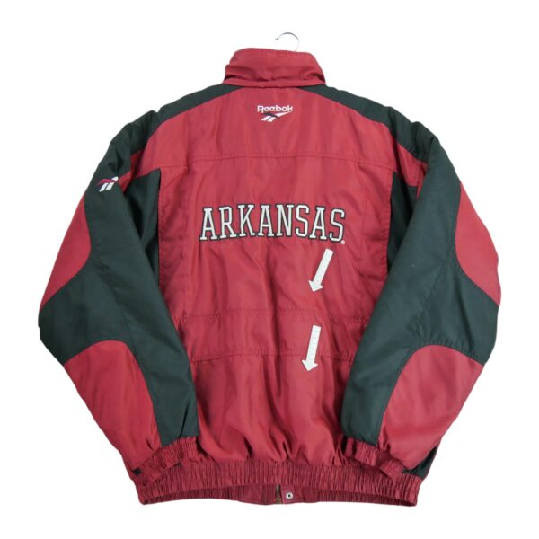 Blouson homme manches longues rouge Reebok Col Montant Equipe Arkansas QWE2321