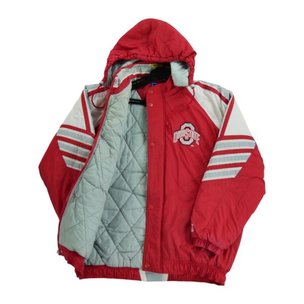 Blouson homme manches longues rouge Starter Col Montant Equipe Ohio State QWE1622