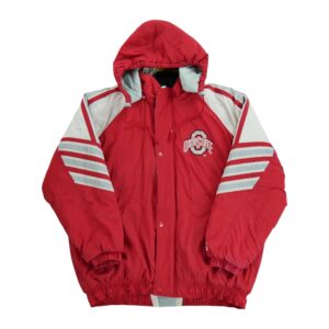 Blouson homme manches longues rouge Starter Col Montant Equipe Ohio State QWE1622