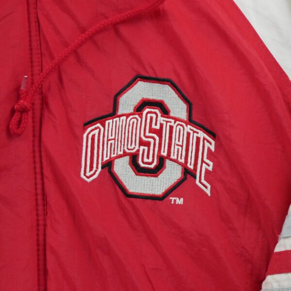 Blouson homme manches longues rouge Starter Col Montant Equipe Ohio State QWE1622