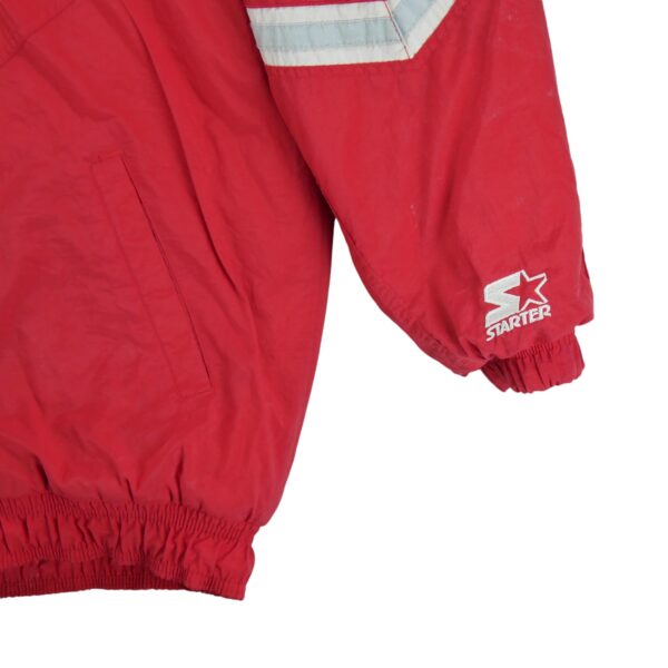 Blouson homme manches longues rouge Starter Col Montant Equipe Ohio State QWE1622