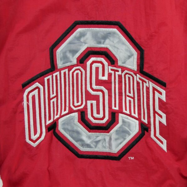 Blouson homme manches longues rouge Starter Col Montant Equipe Ohio State QWE1622