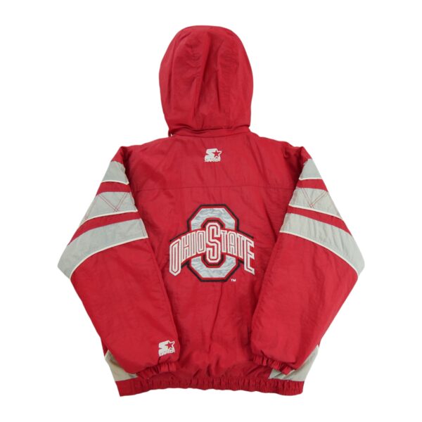 Blouson homme manches longues rouge Starter Equipe Ohio State QWE1341