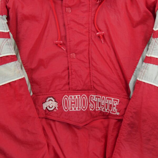 Blouson homme manches longues rouge Starter Equipe Ohio State QWE1341