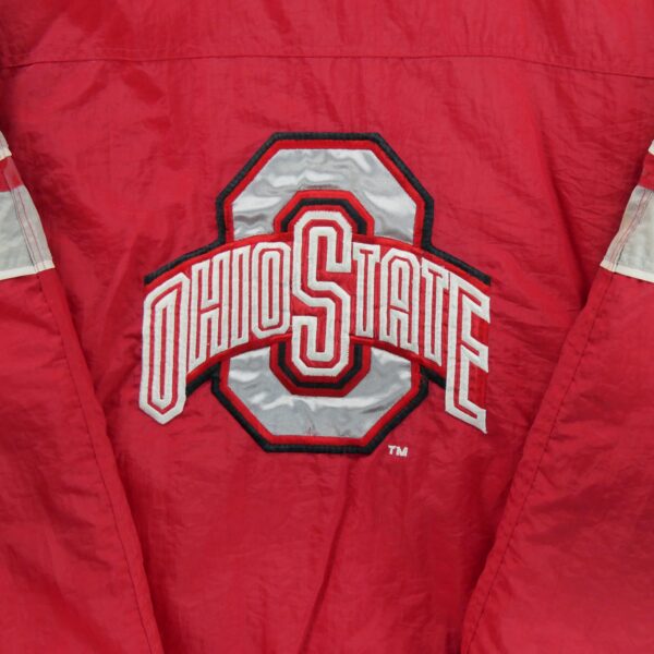 Blouson homme manches longues rouge Starter Equipe Ohio State QWE1341