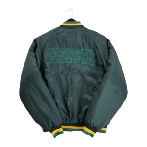 Blouson homme manches longues vert Jerzees Col Rond Equipe Green Bay Packers QWE3748