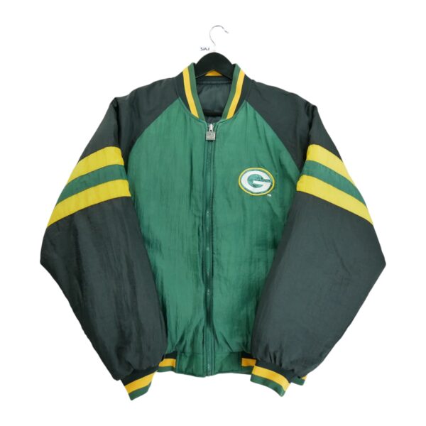 Blouson homme manches longues vert Jerzees Col Rond Equipe Green Bay Packers QWE3748