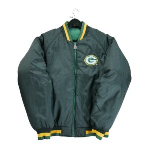 Blouson homme manches longues vert Jerzees Col Rond Equipe Green Bay Packers QWE3748