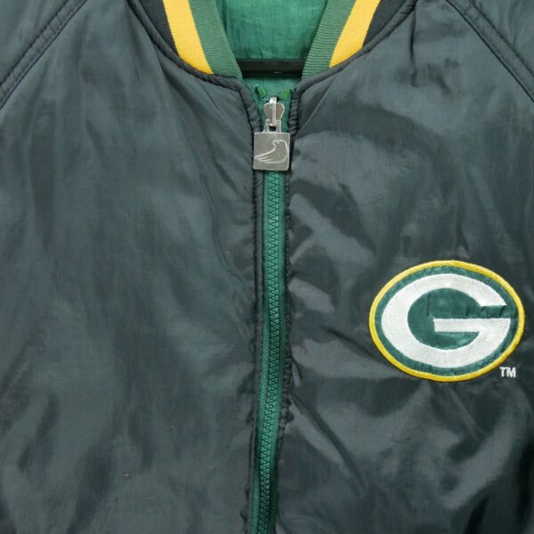 Blouson homme manches longues vert Jerzees Col Rond Equipe Green Bay Packers QWE3748