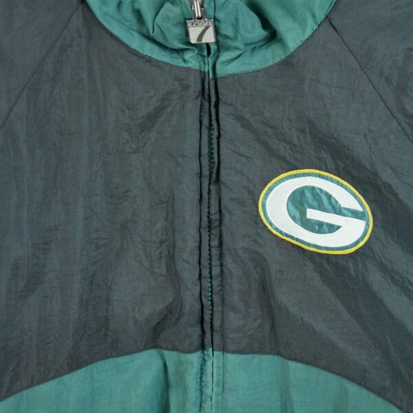 Blouson homme manches longues vert Logo 7 Col Montant Equipe Green Bay Packers QWE2190