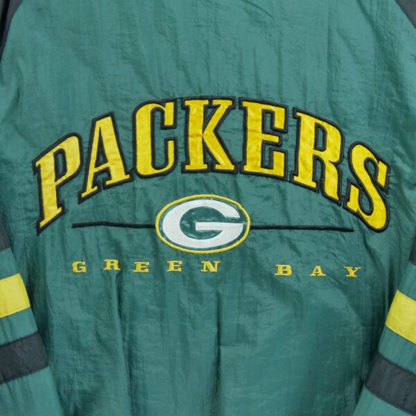 Blouson homme manches longues vert Logo 7 Col Montant Equipe Green Bay Packers QWE2190