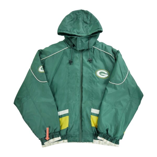 Blouson homme manches longues vert NFL Col Montant Equipe Green Bay Packers QWE1303