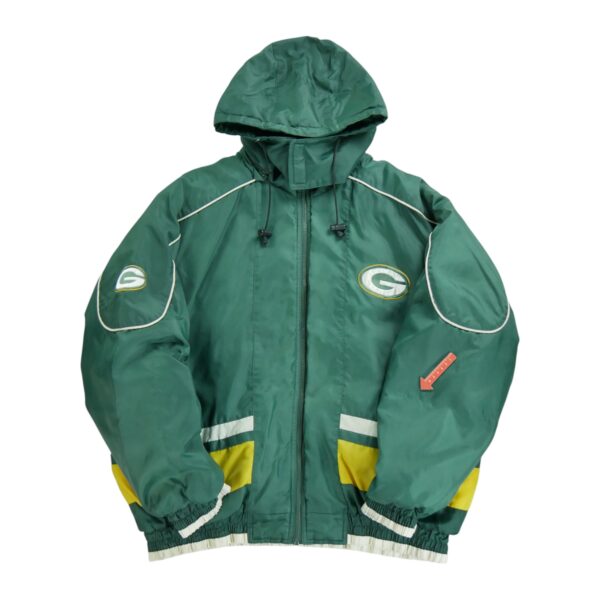 Blouson homme manches longues vert NFL Col Montant Equipe Green Bay Packers QWE1303