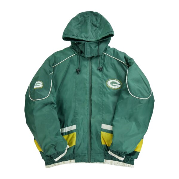 Blouson homme manches longues vert NFL Col Montant Equipe Green Bay Packers QWE1303