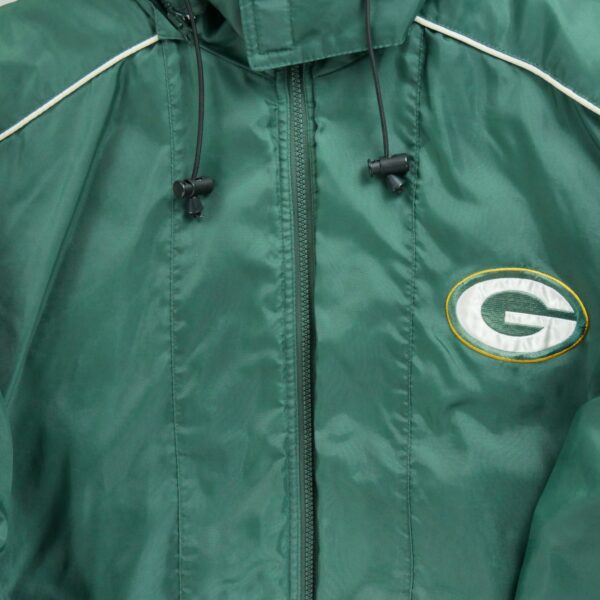 Blouson homme manches longues vert NFL Col Montant Equipe Green Bay Packers QWE1303