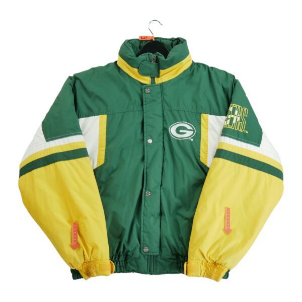 Blouson homme manches longues vert NFL Team Apparel Col Montant Equipe Green Bay Packers QWE2043