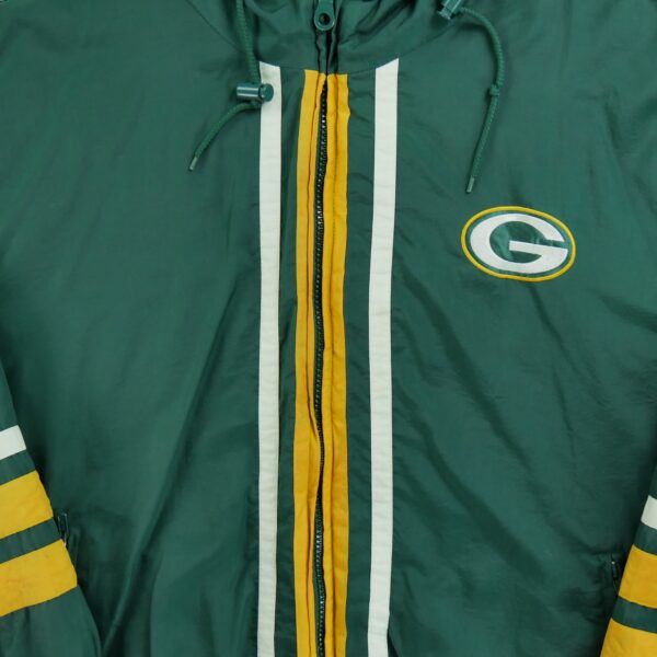 Blouson homme manches longues vert NFL Team Apparel Col Montant Equipe Green Bay Packers QWE2400