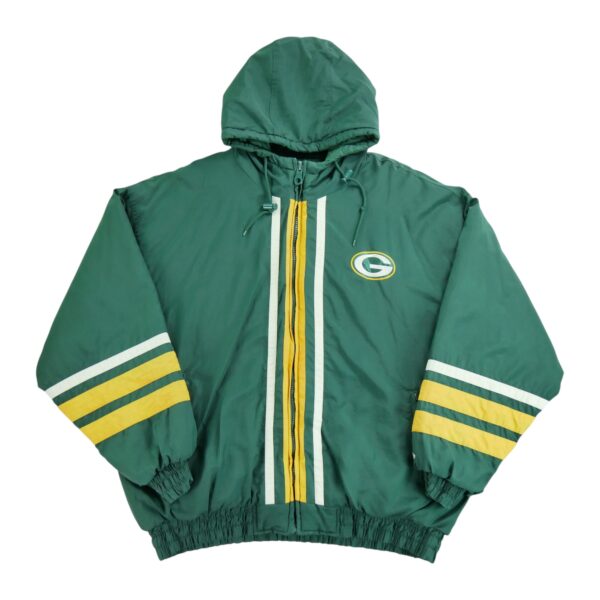 Blouson homme manches longues vert NFL Team Apparel Col Montant Equipe Green Bay Packers QWE2400