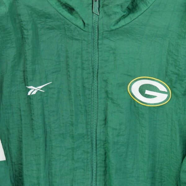 Blouson homme manches longues vert Reebok Col Montant Equipe Green Bay Packers WE0538