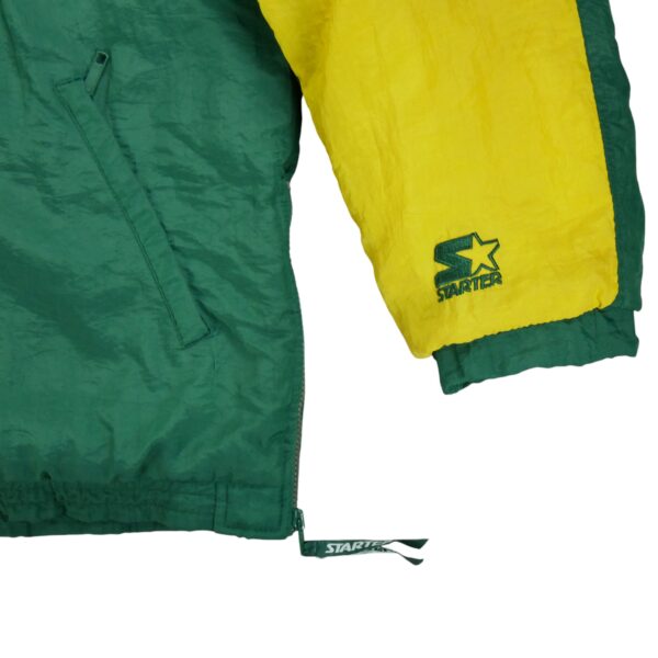 Blouson homme manches longues vert Starter Col Montant Equipe Green Bay Packers QWE1196