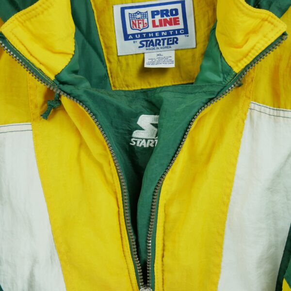 Blouson homme manches longues vert Starter Col Montant Equipe Green Bay Packers QWE1196