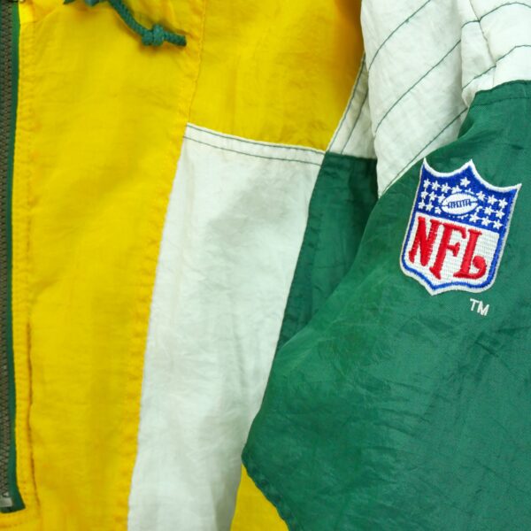 Blouson homme manches longues vert Starter Col Montant Equipe Green Bay Packers QWE1196