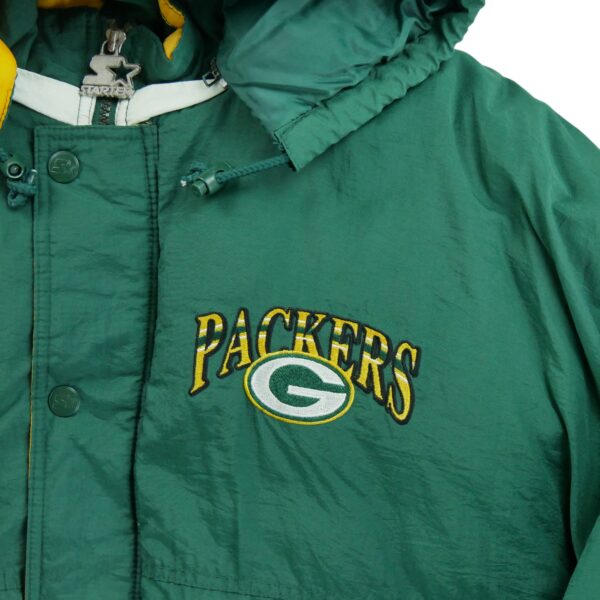 Blouson homme manches longues vert Starter Col Rond Equipe Green Bay Packers QWE0607