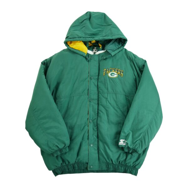 Blouson homme manches longues vert Starter Col Rond Equipe Green Bay Packers QWE0607